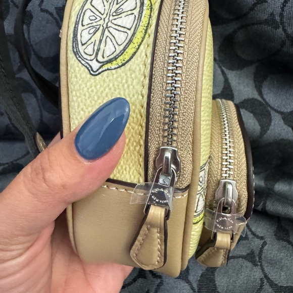 Coach Lemon mini coin pouch backpack. NWT - Picture 3 of 5